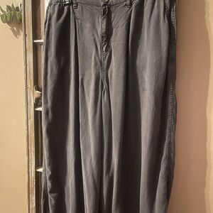 Aerie Dark Gray Wide-Leg Pants - Medium NWOT